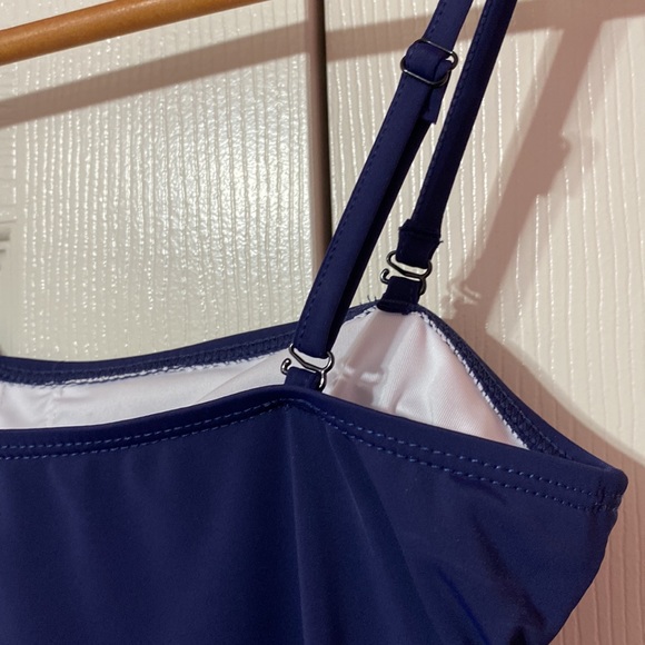 BALEAF Swim Womens Navy Blue Tankini Top NWT Size 34 - Picture 8 of 8